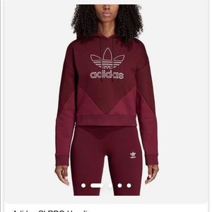 Adidas crop hoodie